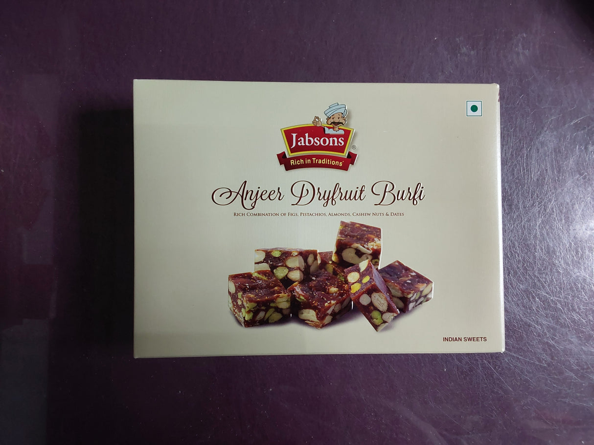 Jabsons anjeer dryfruit burfi 400g