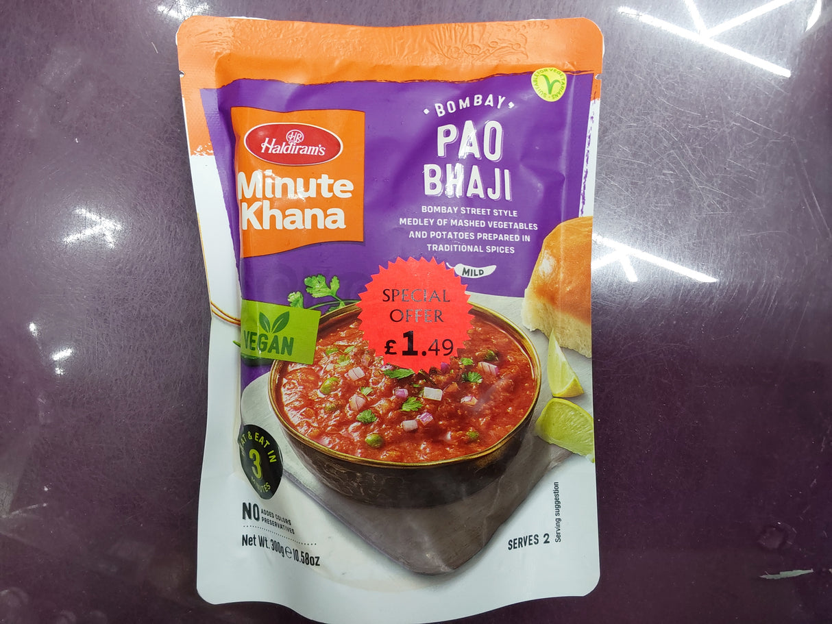 Haldiram's pao bhaji minute khanna 300g