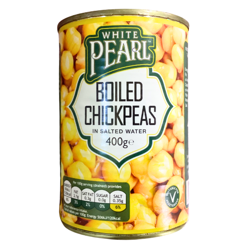White Pearl Boiled Chickpeas 400g