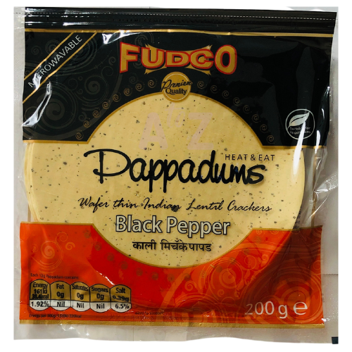Fudco Mini Black Pepper Papad