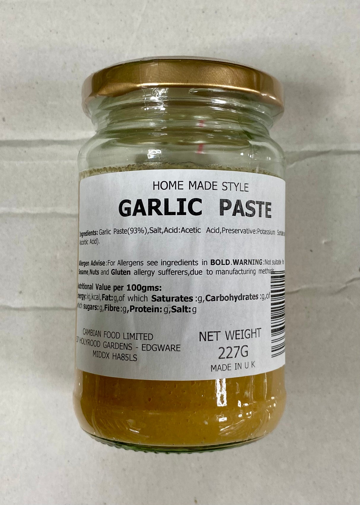 Home Made Style Garlic Paste