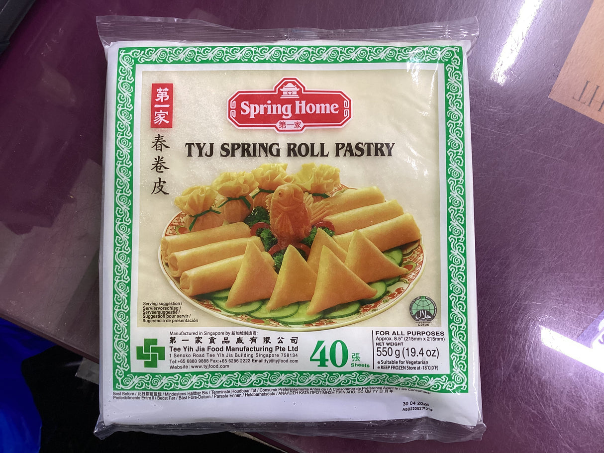Tyj Spring Roll Pastry Sheets 40’s