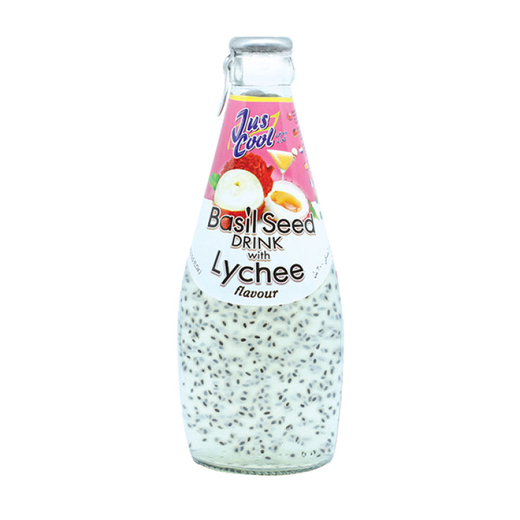 Jus Cool Lychee Basil Seed Drink