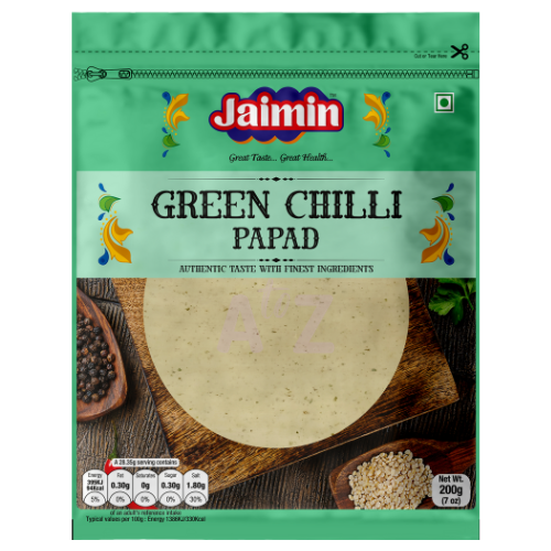 Jaimin Green Chilli Papad