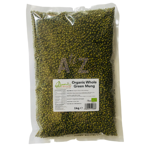 Organic swaad green mung 1kg
