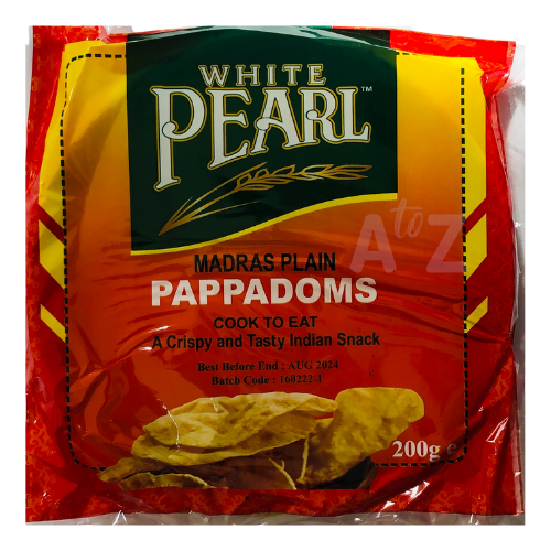 White Pearl Madras Plain Papad