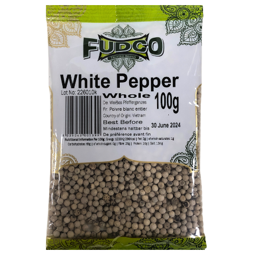Fudco Whole White Pepper