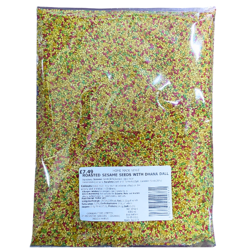 Home Made Style Roasted Sesame And Dhana Dal