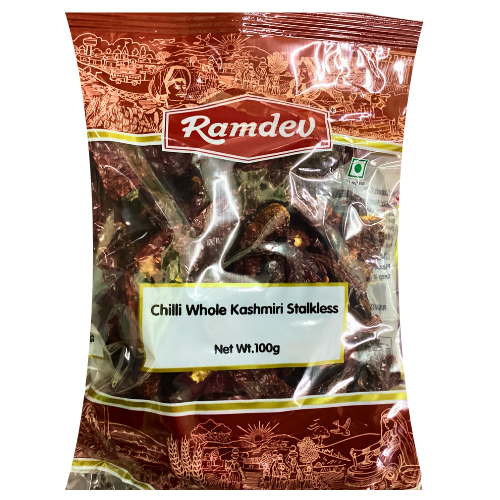 Ramdev Kashmiri Whole Stalkless Chilli