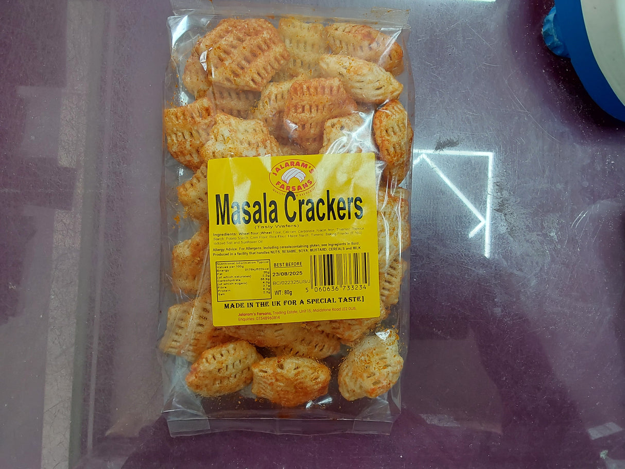 Jalaram's farsans masala crackers 80g