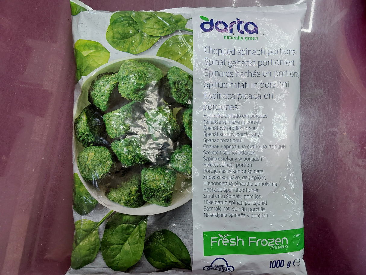 Greens chopped spinach 1kg