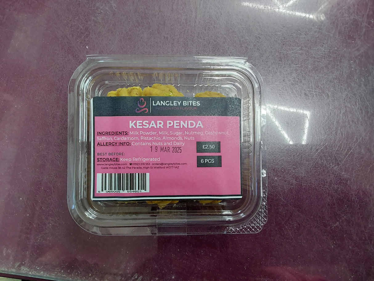 Langley bites kesar penda 6 pcs