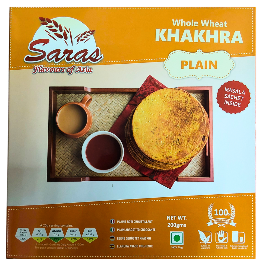 Saras Plain Khakhra