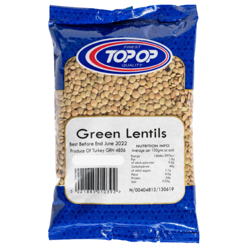 Top Op Green Lentils