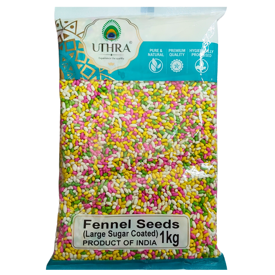 Uthra Large Sugar Coated Fennel Seeds