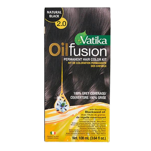 Vatika Natural Black Oil Fusion Hair Colour Kit