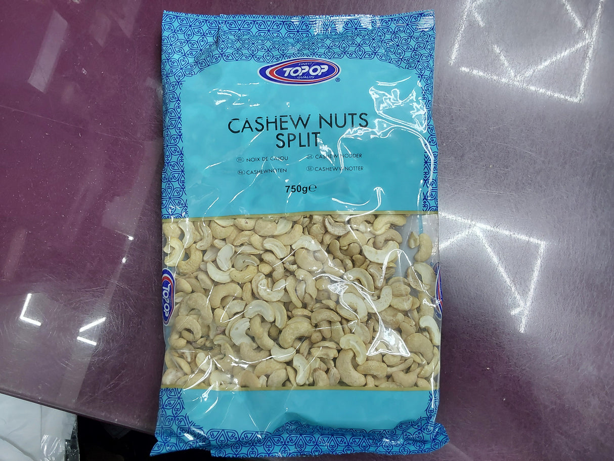 Top op cashew nuts split 750g
