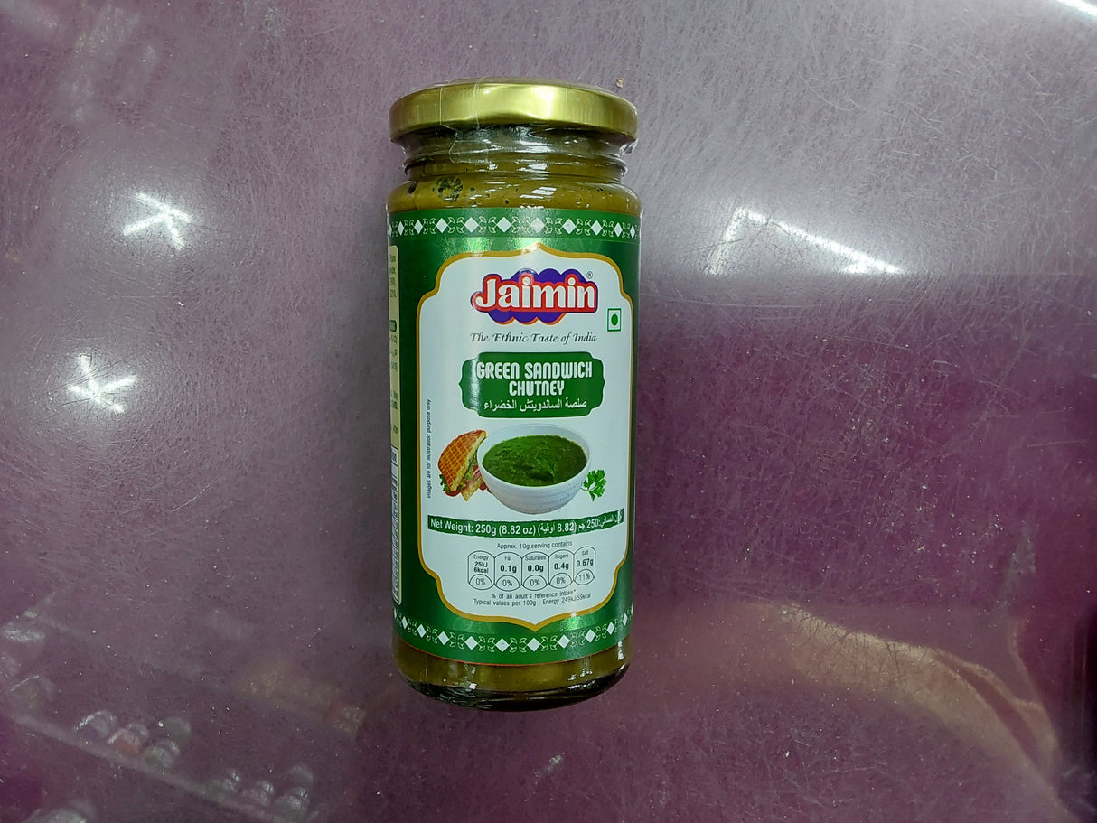 Jaimin green sandwich chutney 250g
