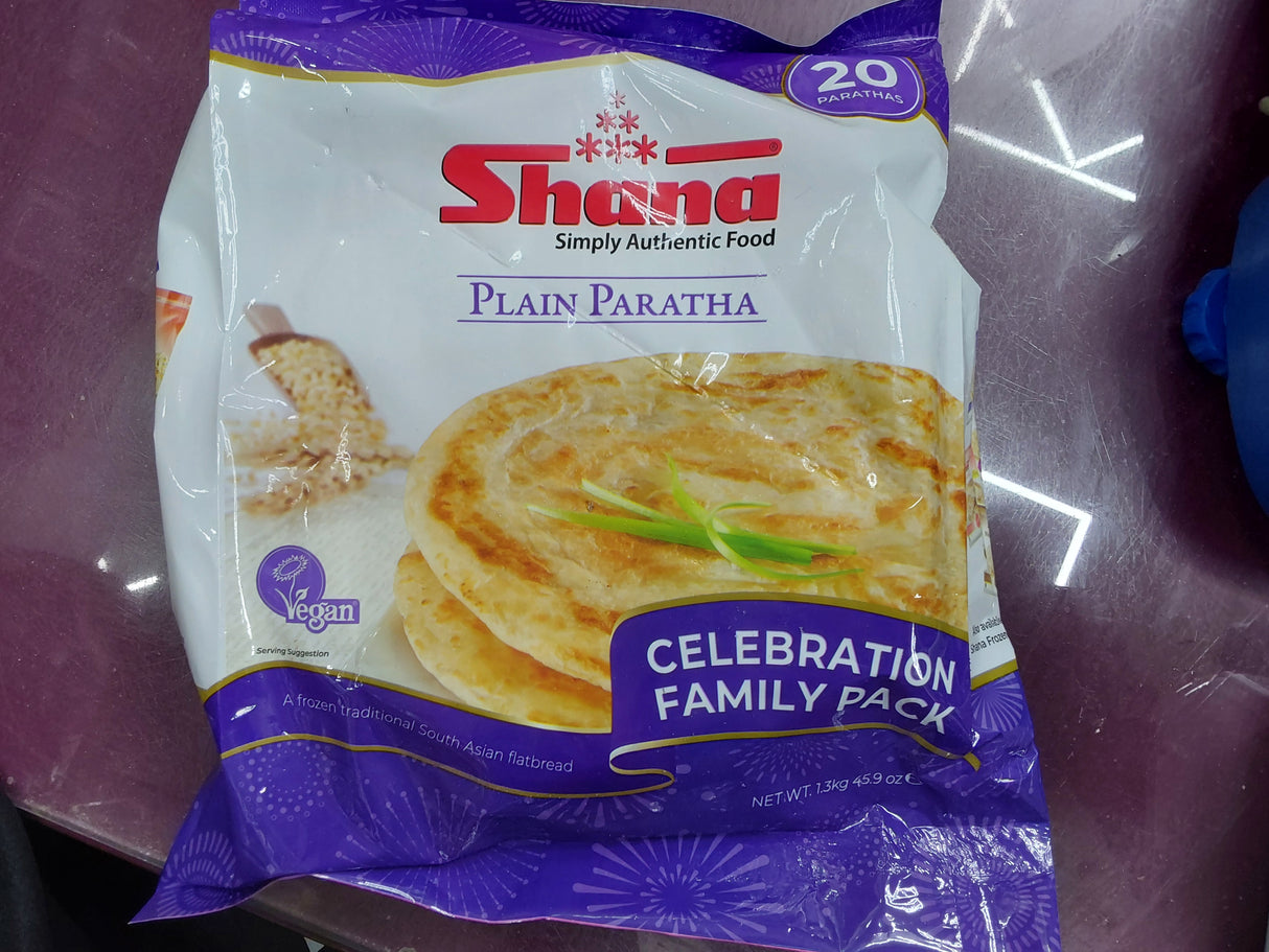 Shana plain parathas vegan (20 pcs)