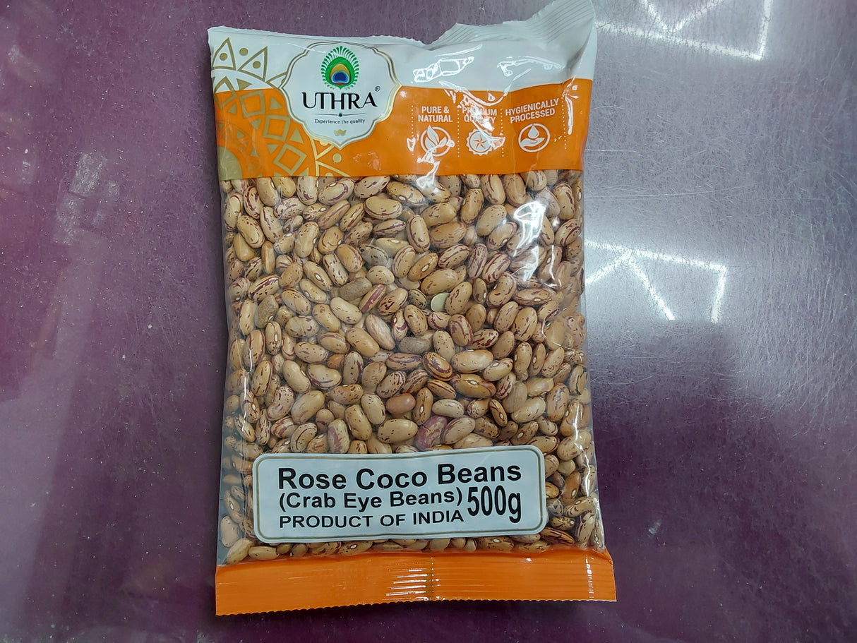 Uthra rose coco beans (crab eye beans) 500g