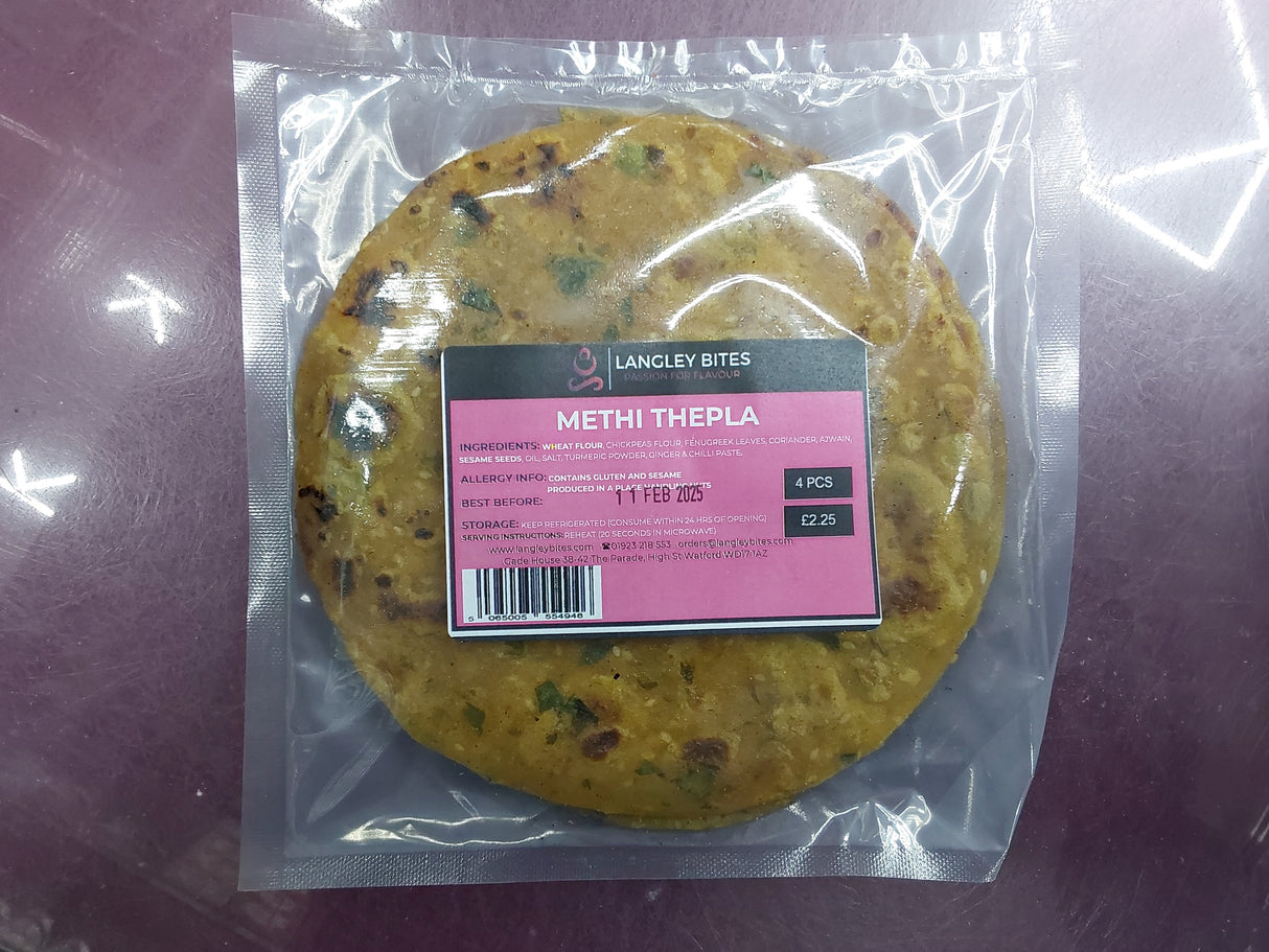 Langley bites methi thepla 4pcs