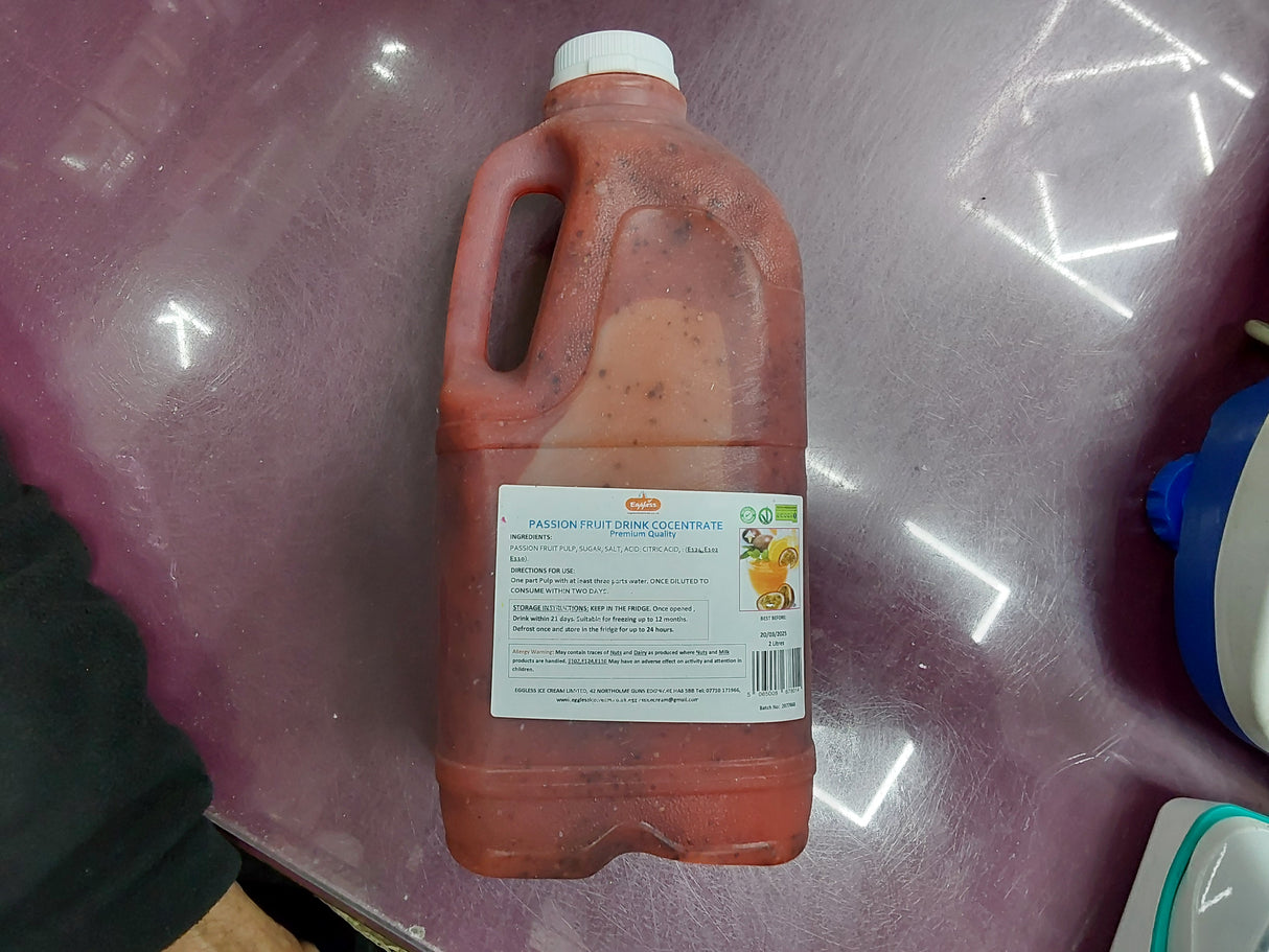 Eggless passion fruit drink 2lt