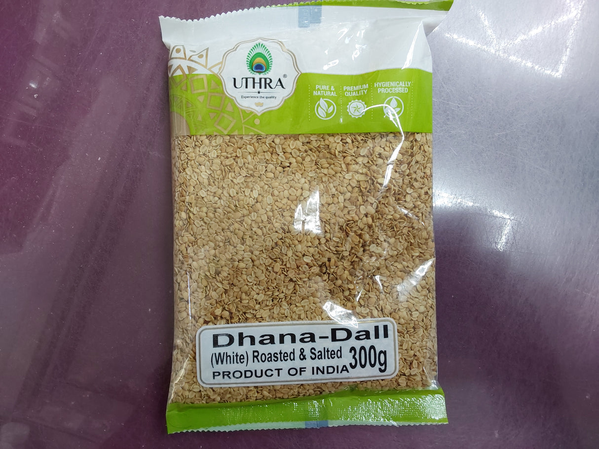 Uthra dhana dall (white) roasted salted 300g