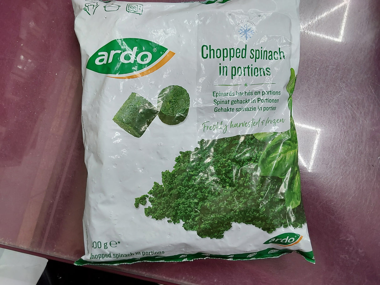 Ardour chopped spinach in portions 1kg