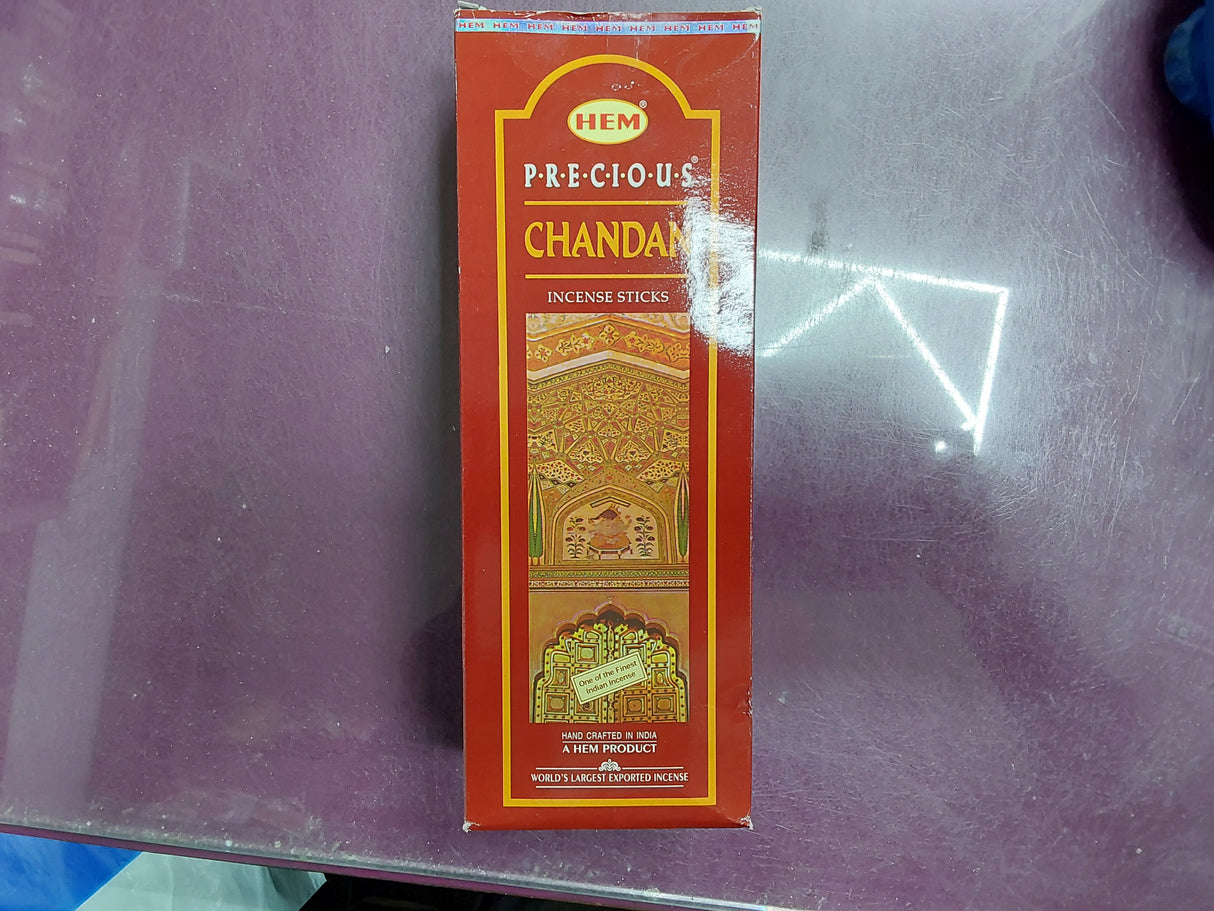 Hem chandan incense sticks 6 x 20 sticks