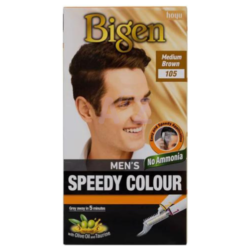 Bigen Men'S Speedy Medium Brown 105 Hair Colour