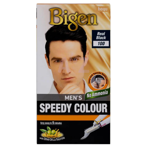 Bigen Men'S Speedy Real Black 100 Hair Colour