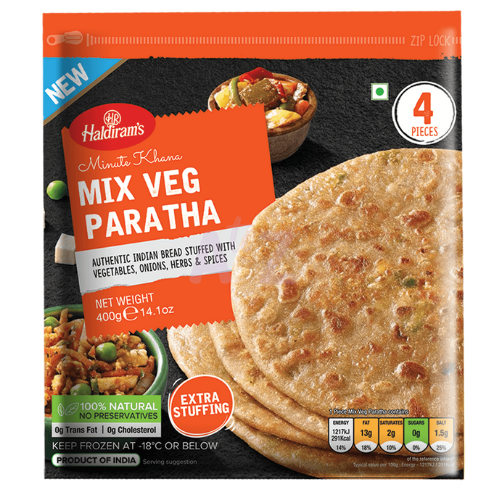 Haldirams Frozen Mix Veg Paratha