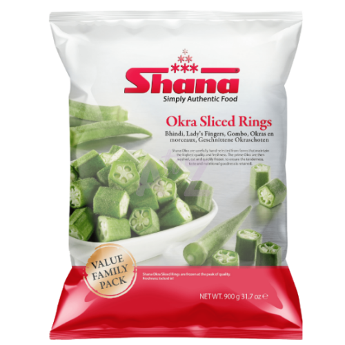 Shana Frozen Sliced Okra Rings