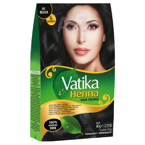 Vatika Jet Black Henna Hair Colour