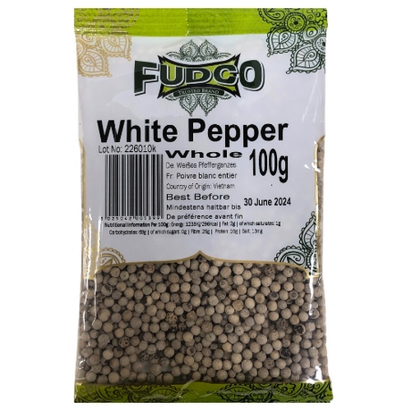 Fudco Whole White Pepper