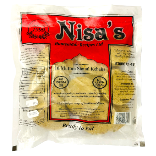 Nisa's Frozen Mutton Shami Kebabs