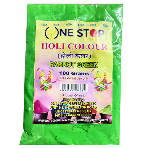 One Stop Parrot Green Holi Colour