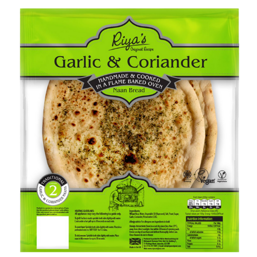 Riya's Garlic And Coriander Naan Bread