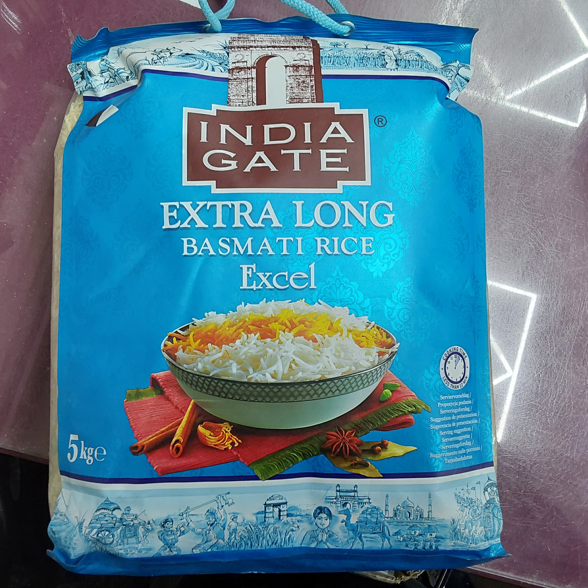 India gate extra long basmati rice excel 5kg – A to Z Grocers