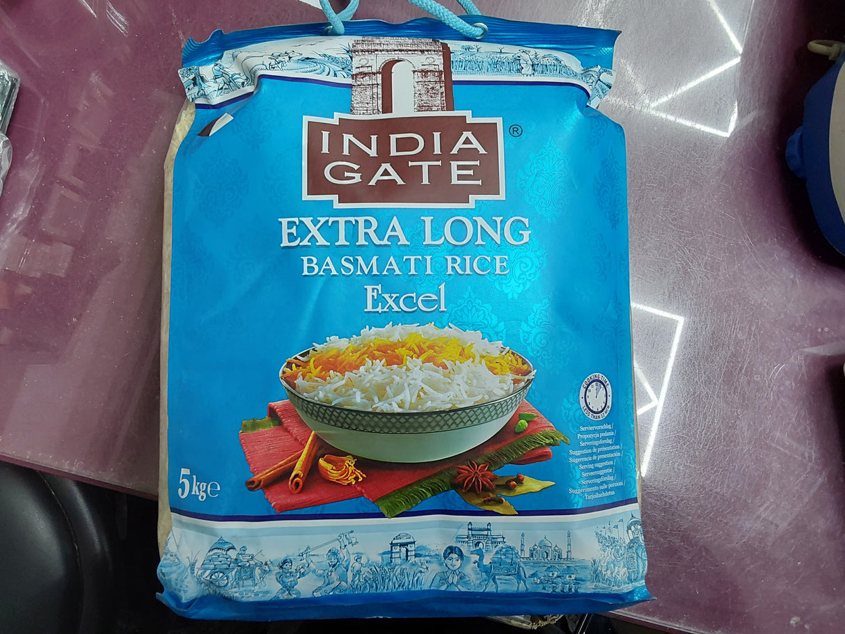 India gate extra long basmati rice excel 5kg