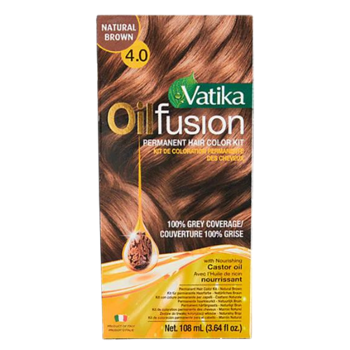 Vatika Natural Brown Oil Fusion Hair Colour Kit